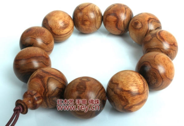 黄花梨X纹手串1.8CM
