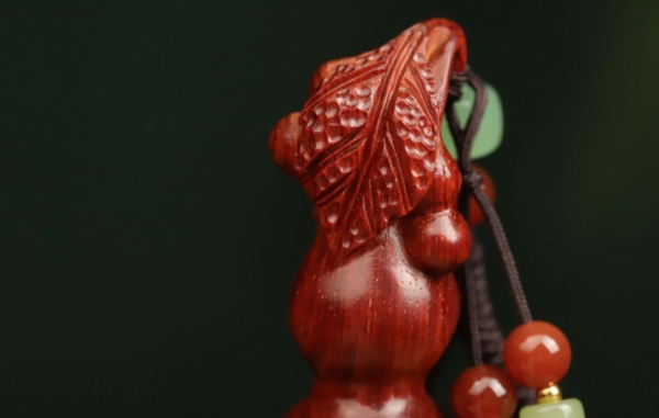 紫檀小葫芦手把件