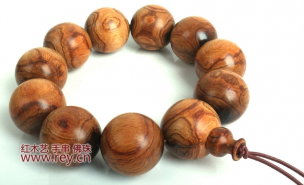 黄花梨X纹手串1.8CM