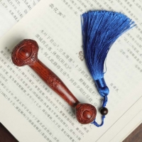 如意紫檀小号手把件