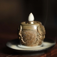 绿檀木倒流香龙头